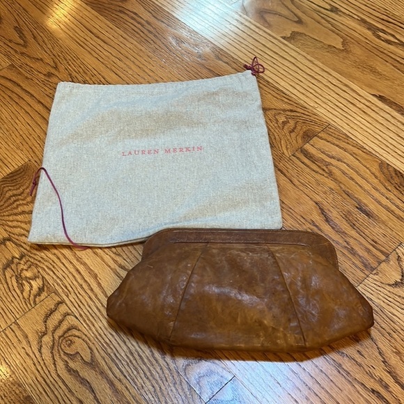 Lauren Merkin Brown Leather Purse - Picture 1 of 8